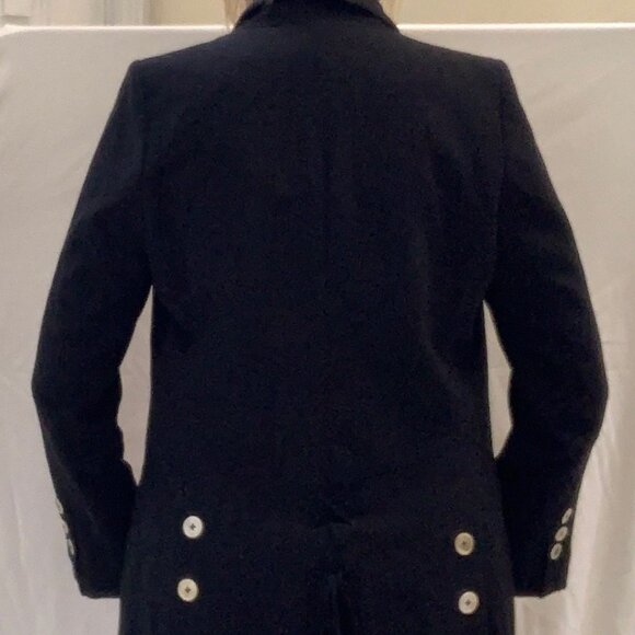 +MINT+ ANN DEMEULEMEESTER heavy cotton, oversized/long black blazer (EUR 42) - Picture 8 of 15